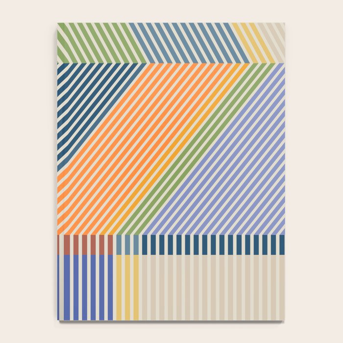 Linear Bauhaus Pattern 2 Notebook Gallery Image 4