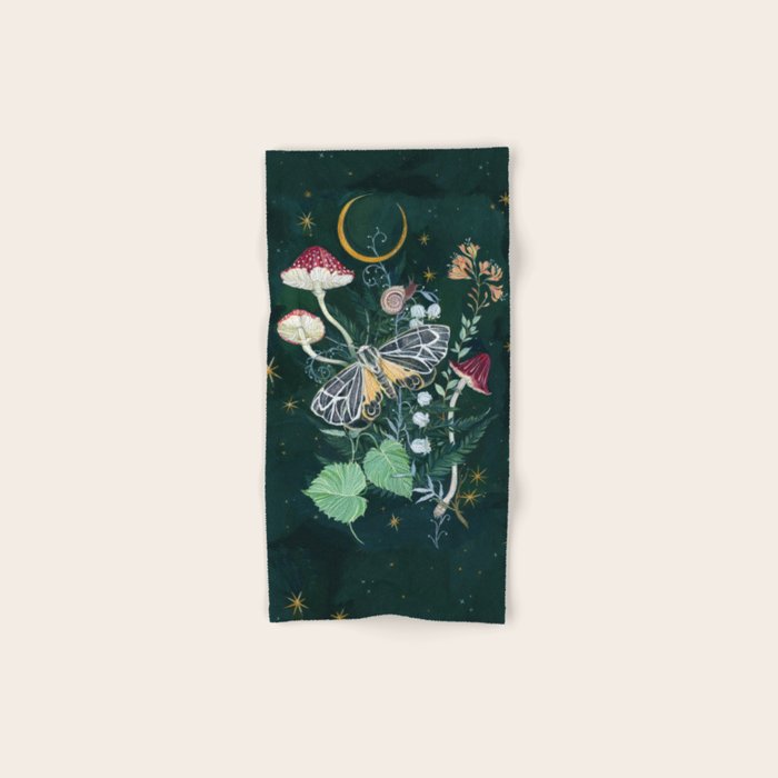 Mushroom night moth Towels Gallery Image 1