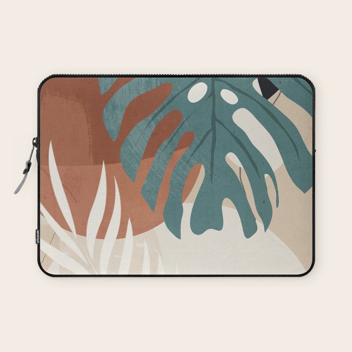 Abstract Art Tropical Leaves  Laptop Sleeve Gallery Image 1