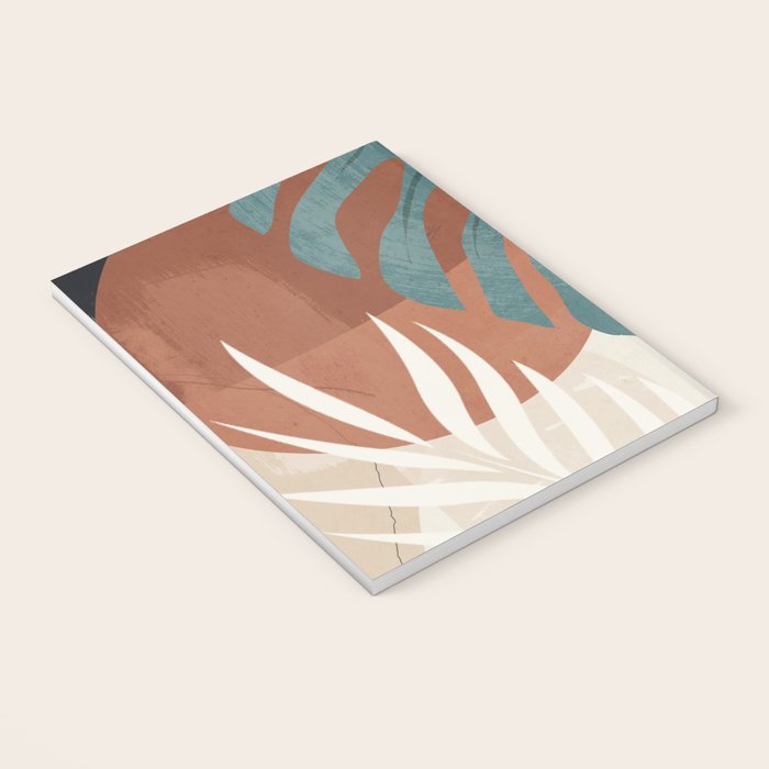 Abstract Art Tropical Leaves  Notebook Gallery Image 3