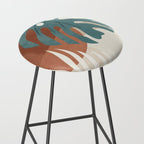 Abstract Art Tropical Leaves  Stool Gallery Image 2