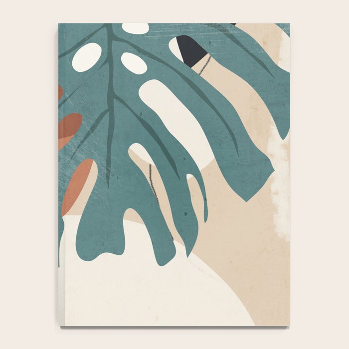 Abstract Art Tropical Leaves  Notebook Gallery Image 4