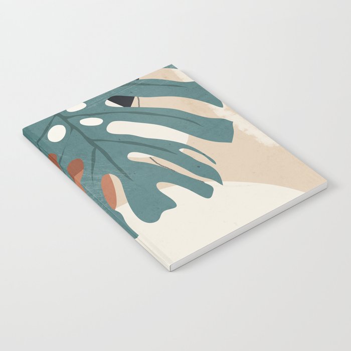 Abstract Art Tropical Leaves  Notebook Gallery Image 2