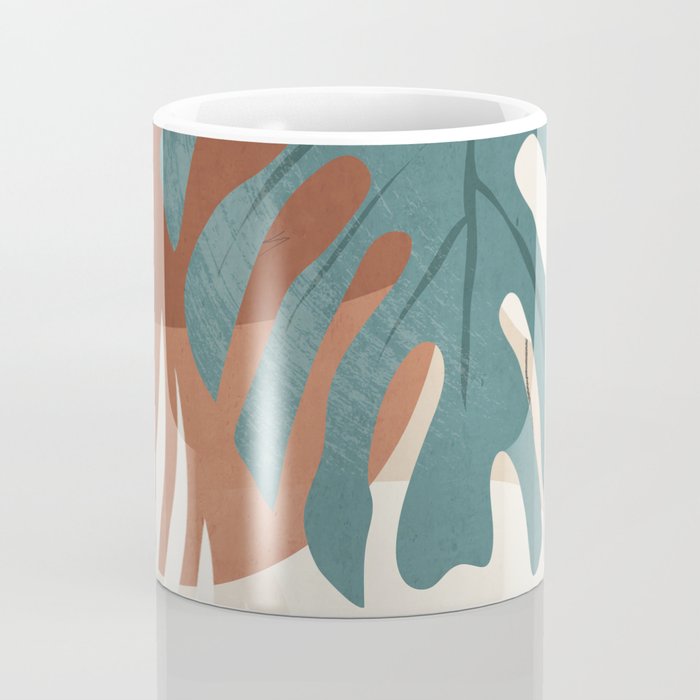 Abstract Art Tropical Leaves  Coffee Mug Gallery Image 4
