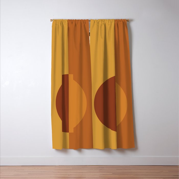 Color Block Abstract VIII Window Curtain Gallery Image 3