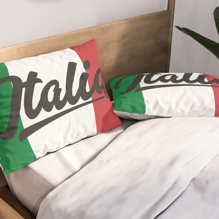 Italian Flag Pillow Sham Gallery Image 2