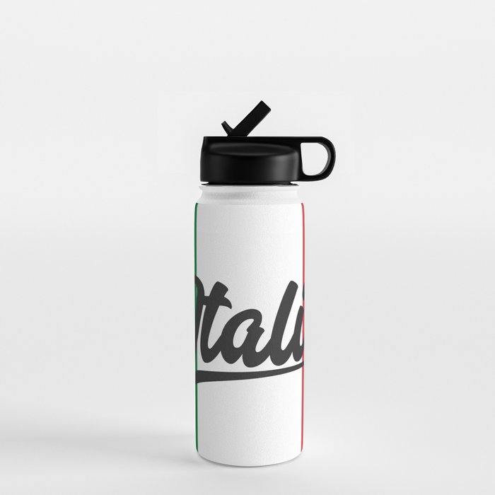 Italian Flag Water Bottle Gallery Image 1