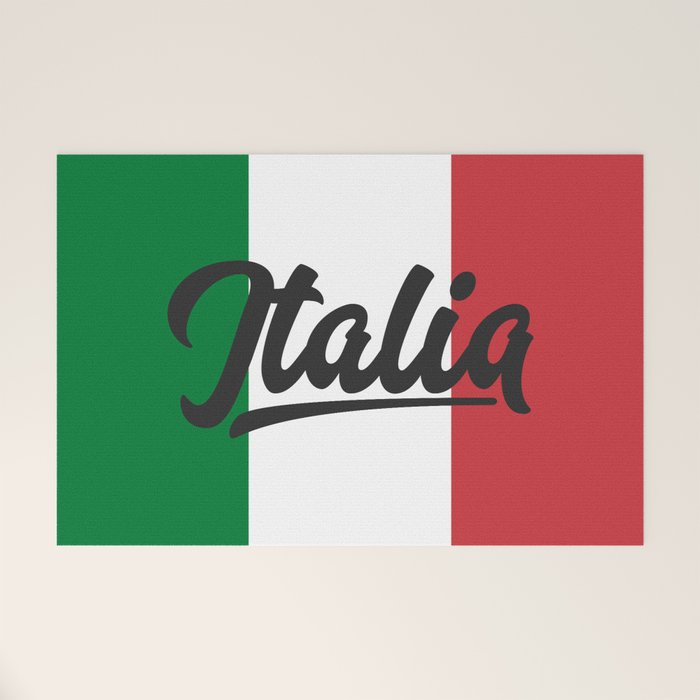 Italian Flag Welcome Mat Gallery Image 1