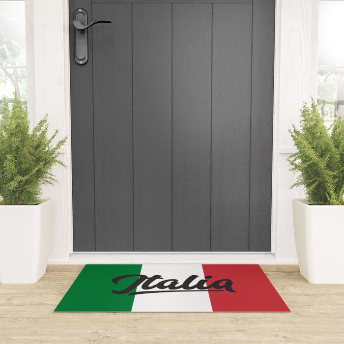 Italian Flag Welcome Mat Gallery Image 3