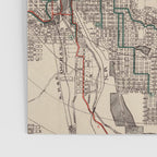Old Spokane WA Map (1924) The Lilac City Washington State Vintage Atlas Poster Gallery Image 3