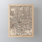 Old Spokane WA Map (1924) The Lilac City Washington State Vintage Atlas Mini Art Print Gallery Image 1