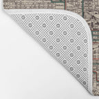 Old Spokane WA Map (1924) The Lilac City Washington State Vintage Atlas Bath Mat Gallery Image 2