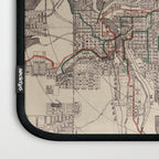 Old Spokane WA Map (1924) The Lilac City Washington State Vintage Atlas Laptop Sleeve Gallery Image 3