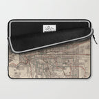 Old Spokane WA Map (1924) The Lilac City Washington State Vintage Atlas Laptop Sleeve Gallery Image 2