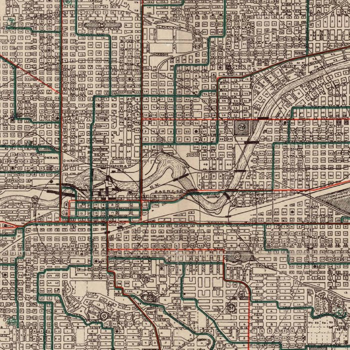 Old Spokane WA Map (1924) The Lilac City Washington State Vintage Atlas Coffee Mug Gallery Image 2