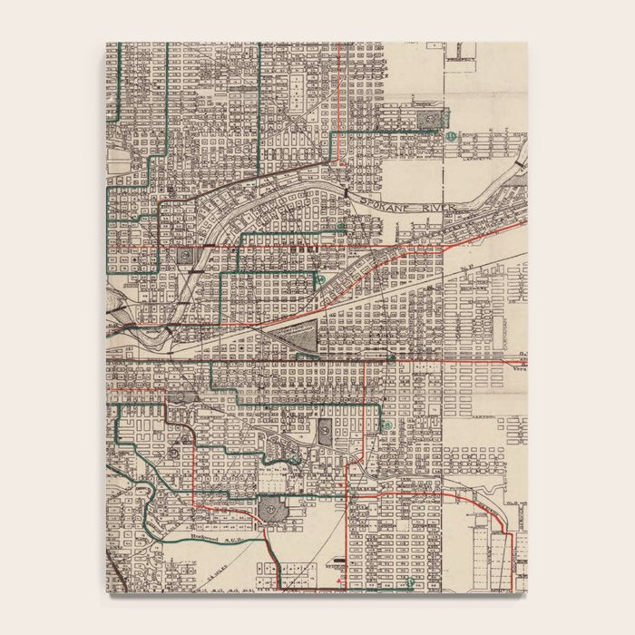 Old Spokane WA Map (1924) The Lilac City Washington State Vintage Atlas Notebook Gallery Image 4