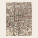 Old Spokane WA Map (1924) The Lilac City Washington State Vintage Atlas Poster Gallery Image 4