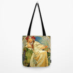 Alphonse Mucha  "Princess Hyacinth" Tote Bag Gallery Image 2