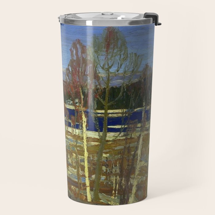 Tom Thomson Larry Dickson's Cabin 1917 Canadian Landscape Artist Travel Mug Gallery Image 2
