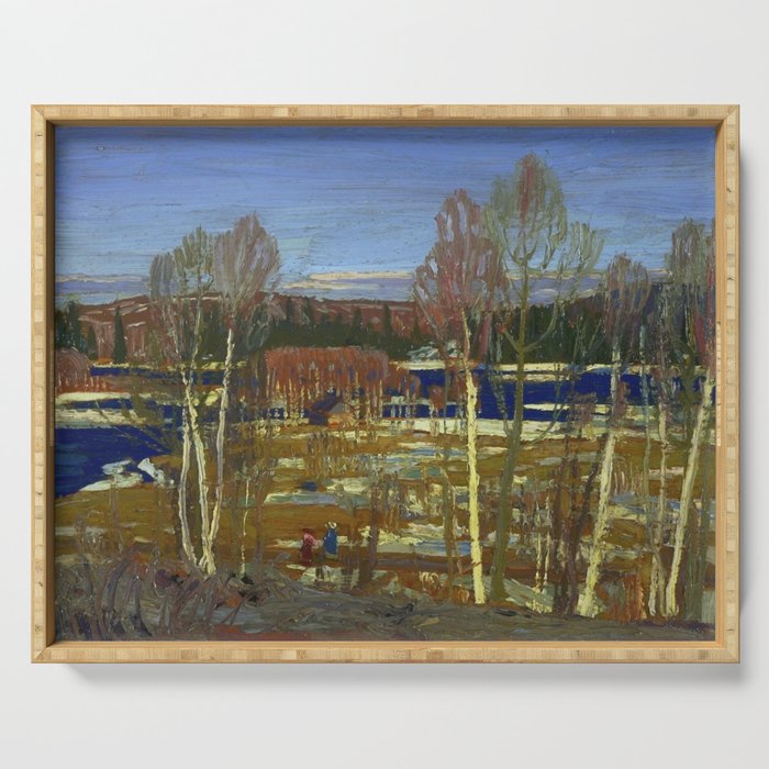 Tom Thomson Larry Dickson's Cabin 1917 Canadian Landscape Artist Serving Tray Gallery Image 1