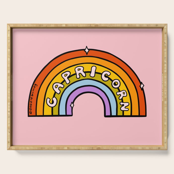 Capricorn Rainbow Serving Tray Gallery Image 1