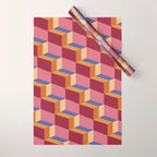Cuboid Geometric Abstract Shapes Pattern XVIII Wrapping Paper Gallery Image 1