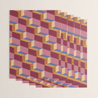 Cuboid Geometric Abstract Shapes Pattern XVIII Wrapping Paper Gallery Image 3