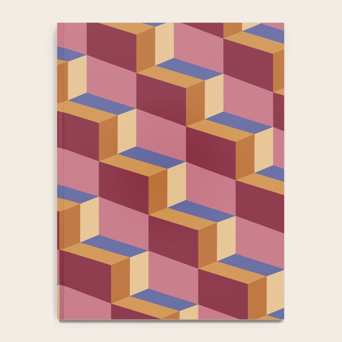 Cuboid Geometric Abstract Shapes Pattern XVIII Notebook Gallery Image 4