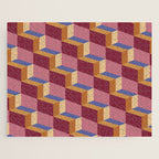 Cuboid Geometric Abstract Shapes Pattern XVIII Jigsaw Puzzle Gallery Image 1