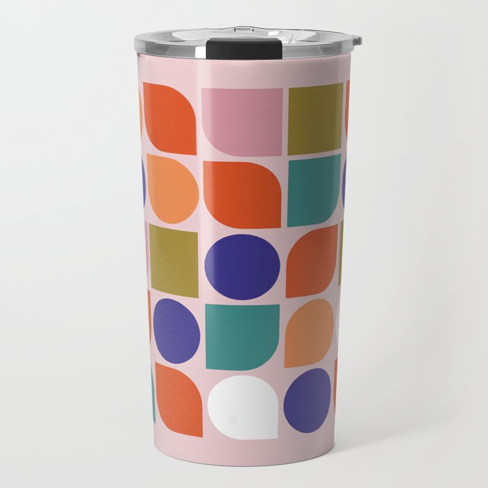 Colorful Geometry Travel Mug Gallery Image 1