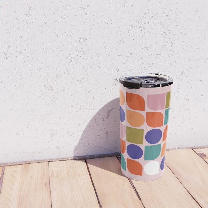 Colorful Geometry Travel Mug Gallery Image 4