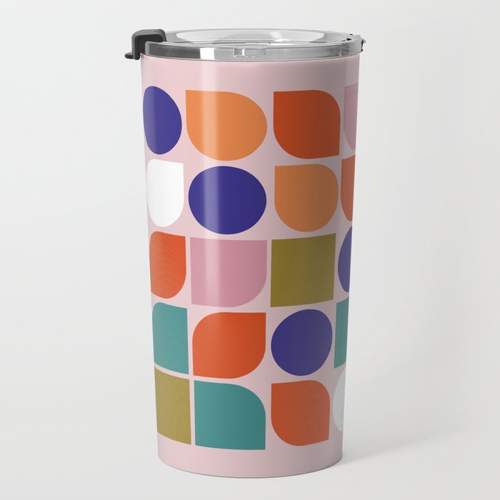 Colorful Geometry Travel Mug Gallery Image 3