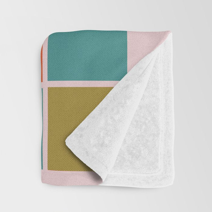 Colorful Geometry Throw Blanket Gallery Image 3