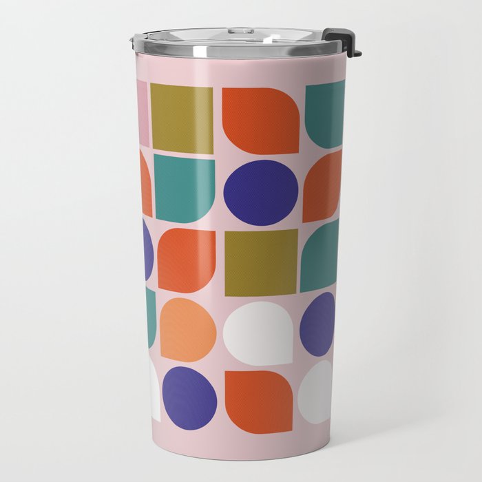 Colorful Geometry Travel Mug Gallery Image 2