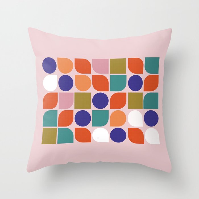 Colorful Geometry Throw Pillow Gallery Image 6