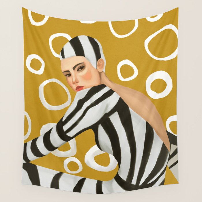 She Was Here Wall Tapestry Gallery Image 1