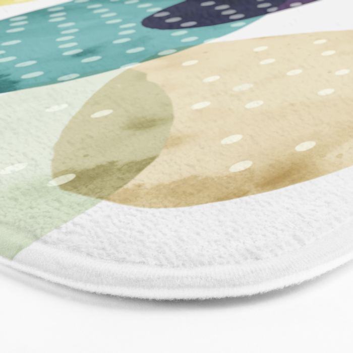 Cactus watercolor II Bath Mat Gallery Image 3