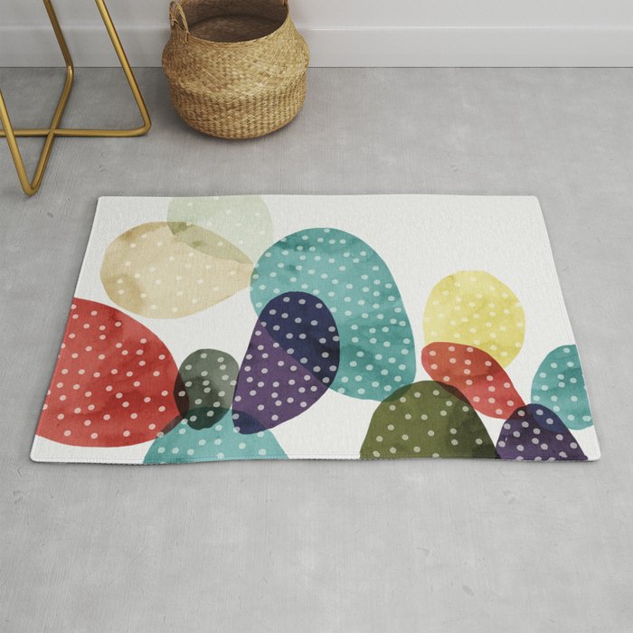 Cactus watercolor II Rug Gallery Image 1