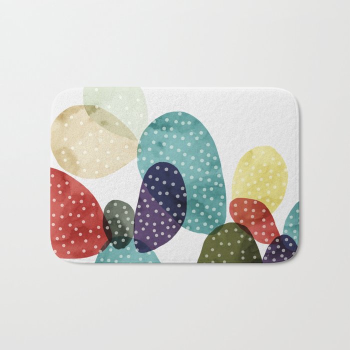 Cactus watercolor II Bath Mat Gallery Image 1