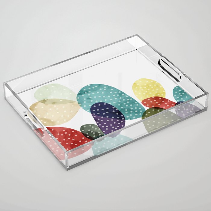 Cactus watercolor II Acrylic Tray Gallery Image 1