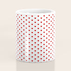 Small Red heart pattern Coffee Mug Gallery Image 4