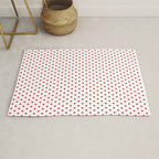 Small Red heart pattern Rug Gallery Image 1