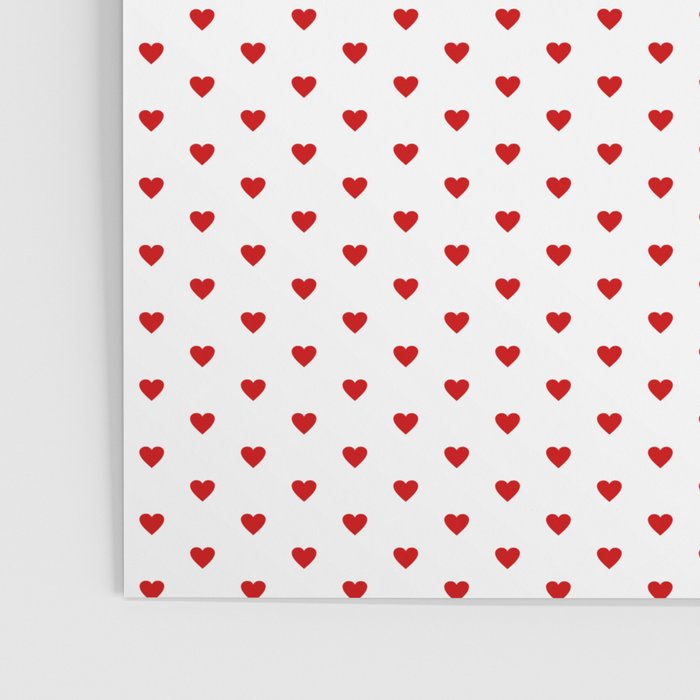 Small Red heart pattern Poster Gallery Image 3