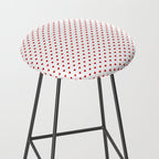 Small Red heart pattern Stool Gallery Image 2