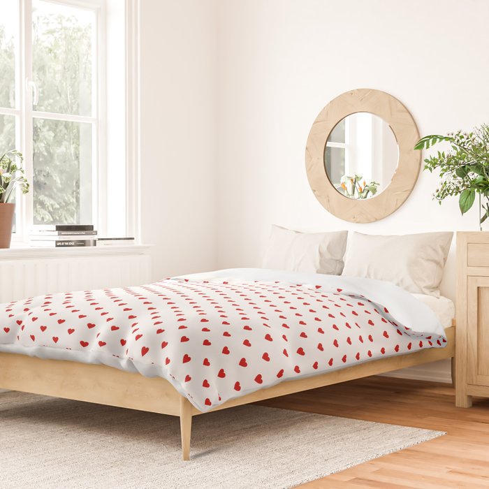 Small Red heart pattern Duvet Cover Gallery Image 2