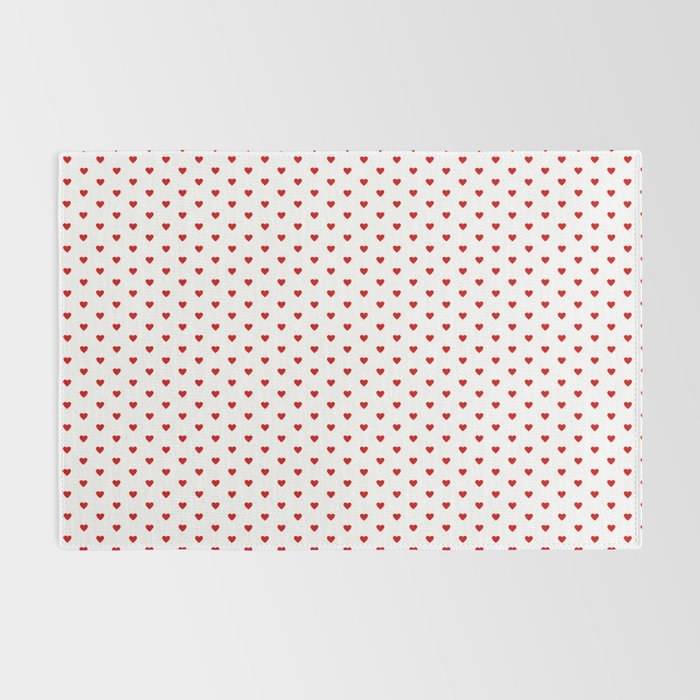 Small Red heart pattern Rug Gallery Image 2
