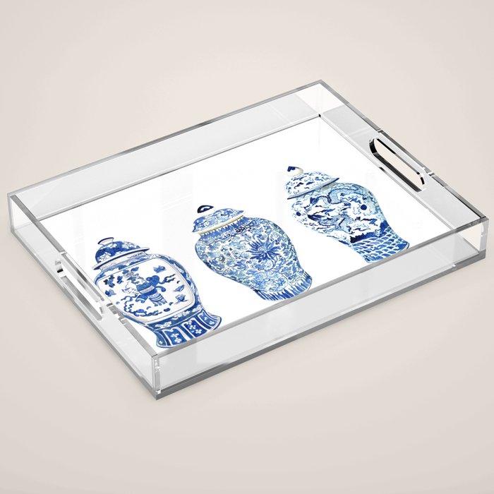 GINGER JAR TRIO Acrylic Tray Gallery Image 1