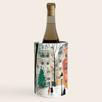 Parisian Christmas Street Scene Wine Chiller Gallery Image 1