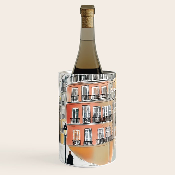 Parisian Christmas Street Scene Wine Chiller Gallery Image 3