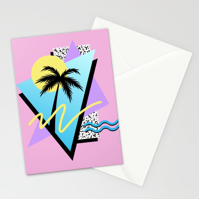 Memphis pattern 111 - 80s / 90s Retro Stationery Card Gallery Image 2